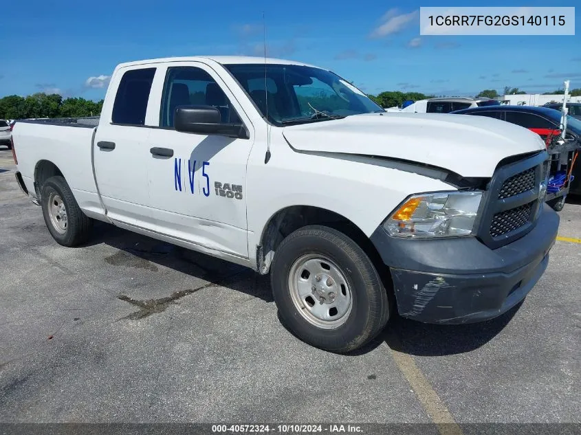 2016 Ram 1500 Tradesman VIN: 1C6RR7FG2GS140115 Lot: 40572324