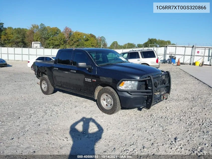 2016 Ram 1500 Ssv VIN: 1C6RR7XT0GS320866 Lot: 40586193