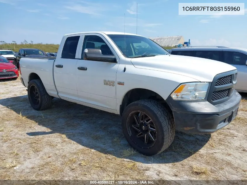 2016 Ram 1500 Tradesman VIN: 1C6RR7FT8GS155960 Lot: 40598221