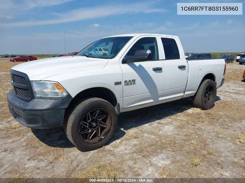 2016 Ram 1500 Tradesman VIN: 1C6RR7FT8GS155960 Lot: 40598221