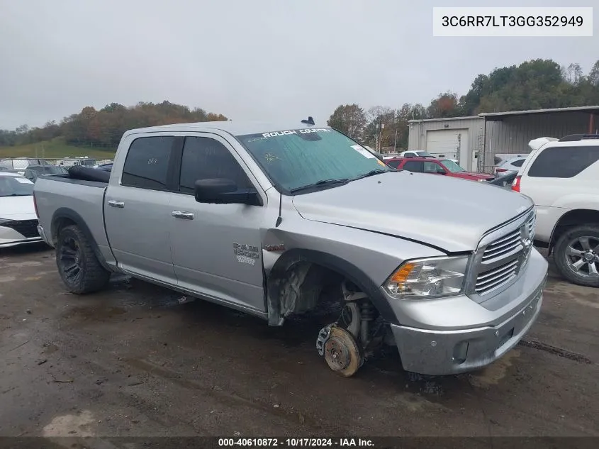 2016 Ram 1500 Slt VIN: 3C6RR7LT3GG352949 Lot: 40610872