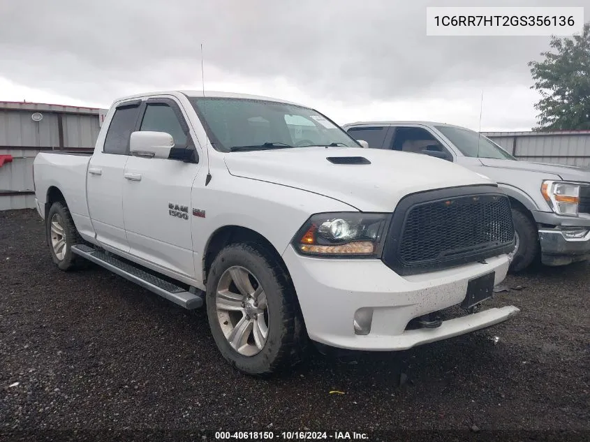 2016 Ram 1500 Sport VIN: 1C6RR7HT2GS356136 Lot: 40618150