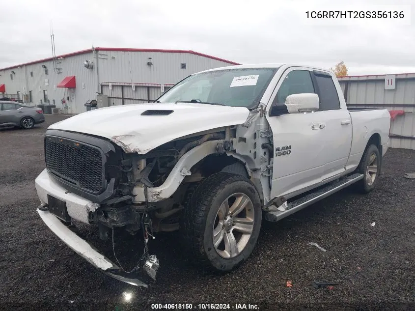 2016 Ram 1500 Sport VIN: 1C6RR7HT2GS356136 Lot: 40618150