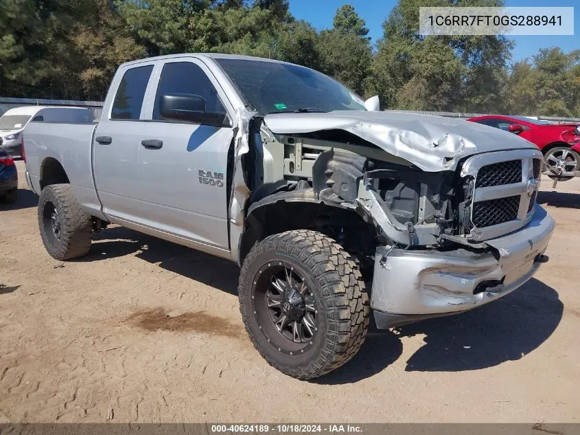 2016 Ram 1500 VIN: 1C6RR7FT0GS288941 Lot: 40624189