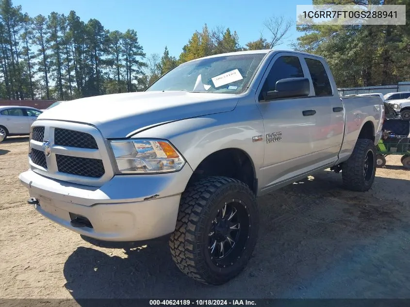 2016 Ram 1500 VIN: 1C6RR7FT0GS288941 Lot: 40624189