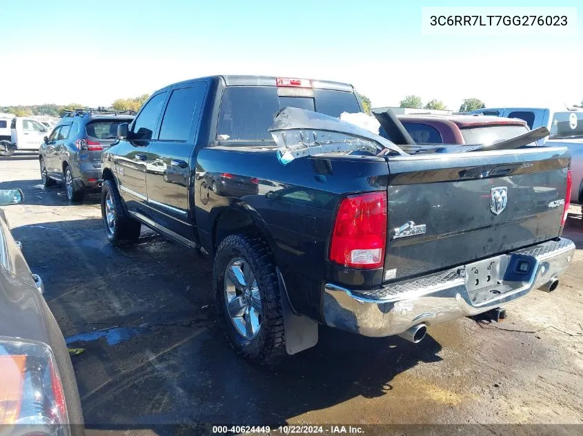 2016 Ram 1500 VIN: 3C6RR7LT7GG276023 Lot: 40624449