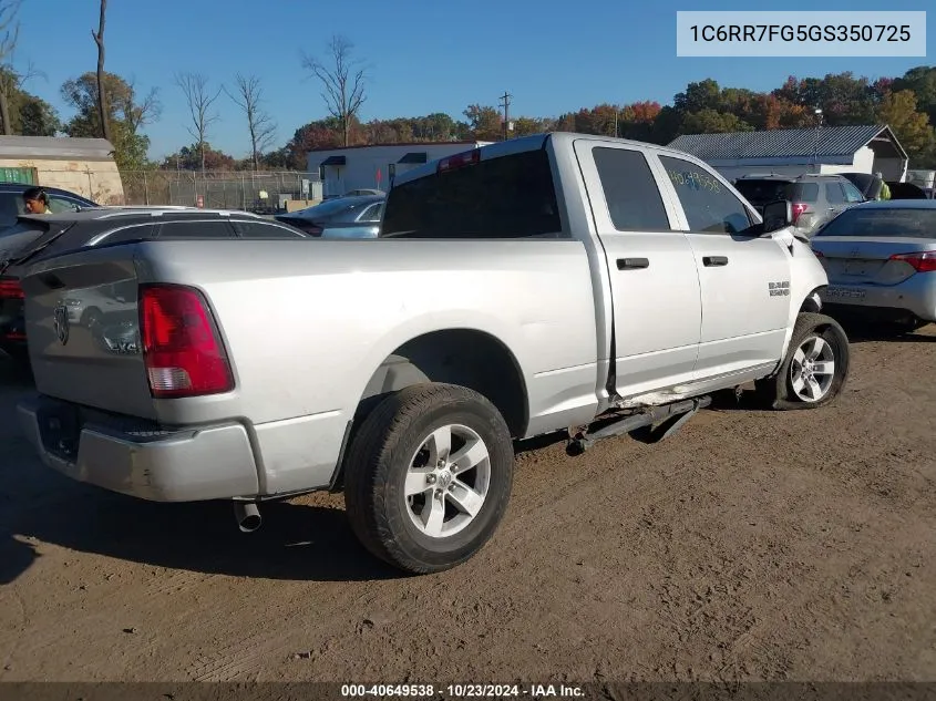 2016 Ram 1500 Express VIN: 1C6RR7FG5GS350725 Lot: 40649538