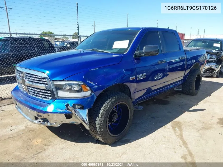 2016 Ram 1500 Big Horn VIN: 1C6RR6LT9GS170126 Lot: 40667673