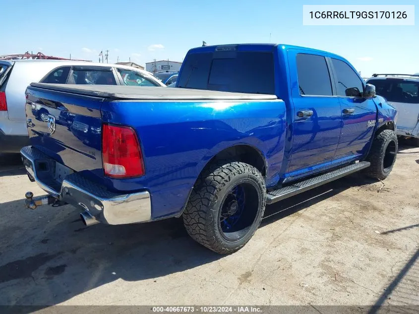 2016 Ram 1500 Big Horn VIN: 1C6RR6LT9GS170126 Lot: 40667673