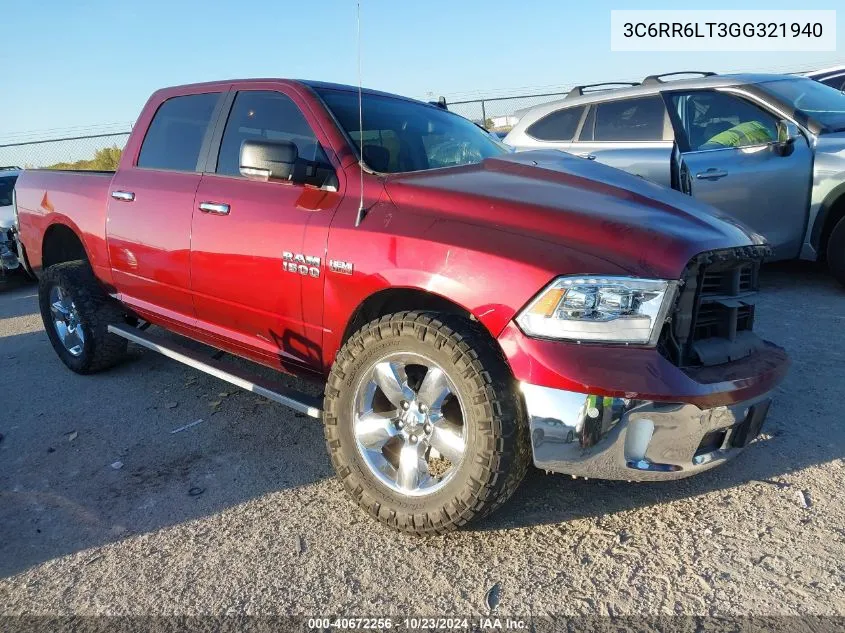 2016 Ram 1500 Lone Star VIN: 3C6RR6LT3GG321940 Lot: 40672256