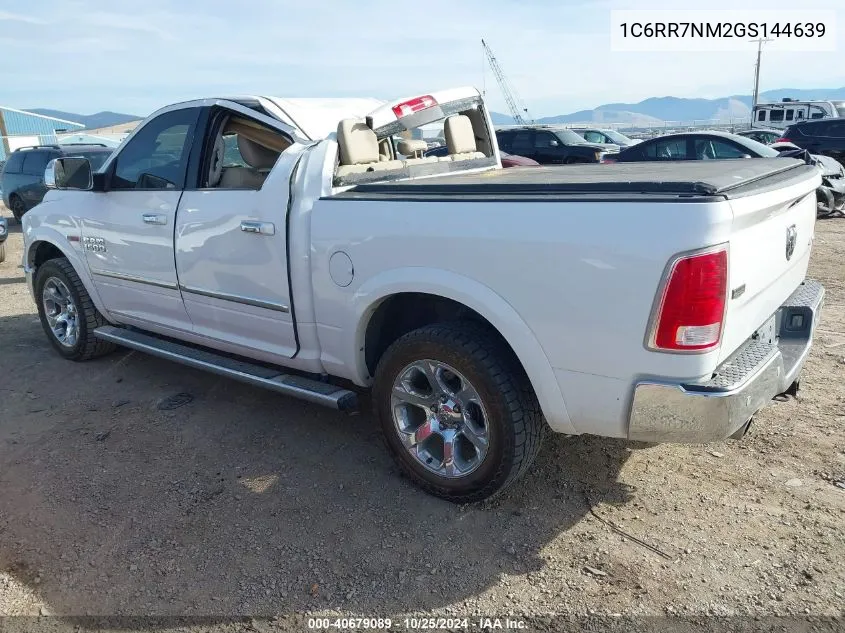 2016 Ram 1500 Laramie VIN: 1C6RR7NM2GS144639 Lot: 40679089