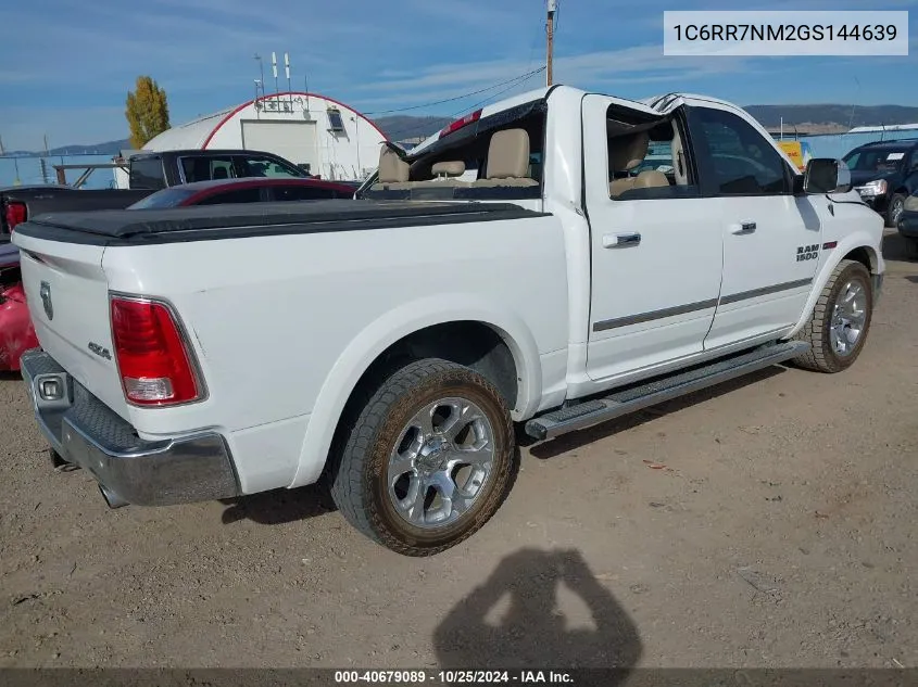 2016 Ram 1500 Laramie VIN: 1C6RR7NM2GS144639 Lot: 40679089