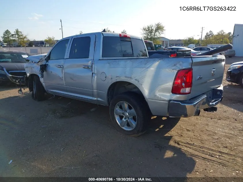 2016 Ram 1500 Big Horn VIN: 1C6RR6LT7GS263422 Lot: 40690786