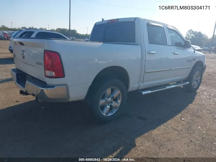 1C6RR7LM8GS304171 2016 Ram 1500 Big Horn