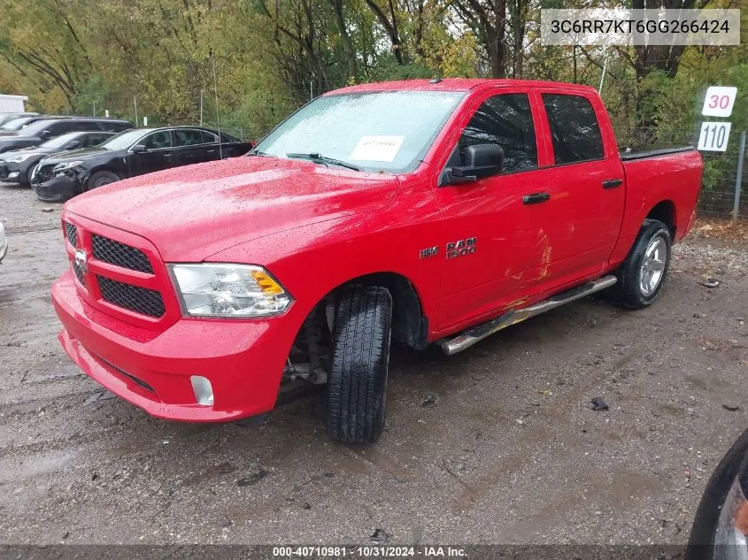 2016 Ram 1500 Express VIN: 3C6RR7KT6GG266424 Lot: 40710981