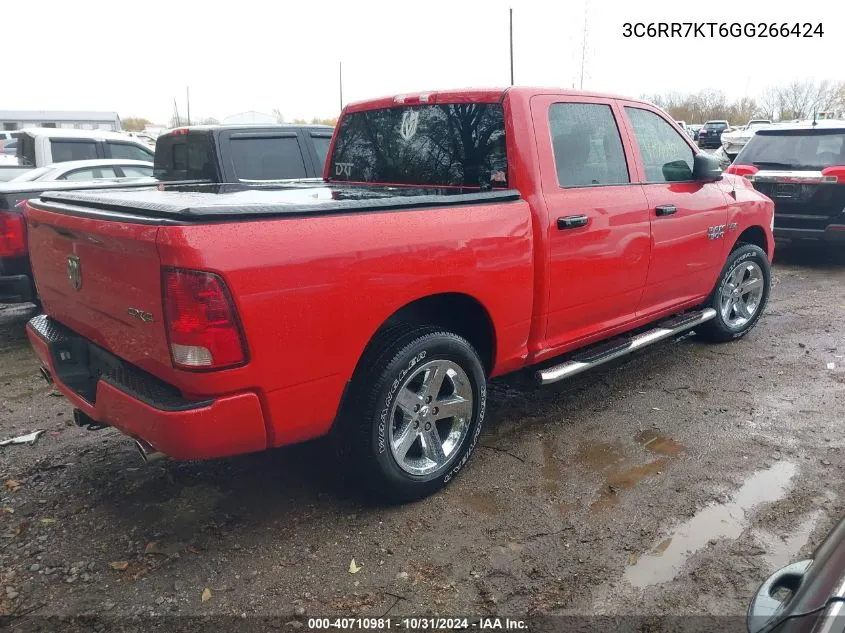 2016 Ram 1500 Express VIN: 3C6RR7KT6GG266424 Lot: 40710981