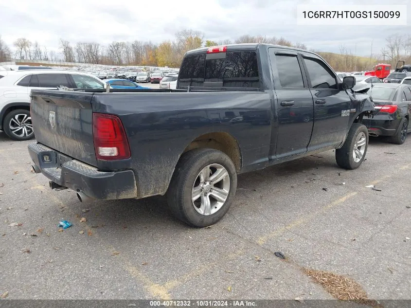 2016 Ram 1500 Sport VIN: 1C6RR7HT0GS150099 Lot: 40712332