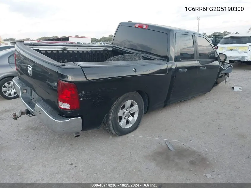 1C6RR6FG2G5190300 2016 Ram 1500 Tradesman