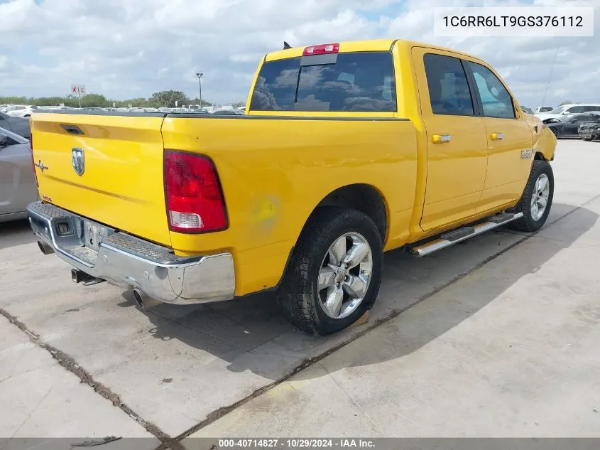 2016 Ram 1500 Lone Star VIN: 1C6RR6LT9GS376112 Lot: 40714827