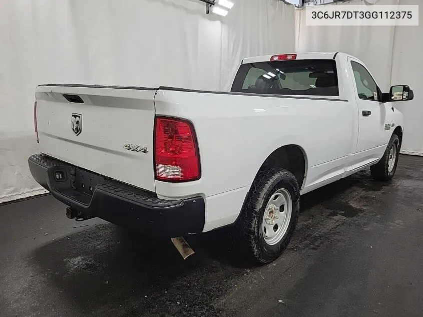 2016 Ram 1500 Tradesman VIN: 3C6JR7DT3GG112375 Lot: 40717493