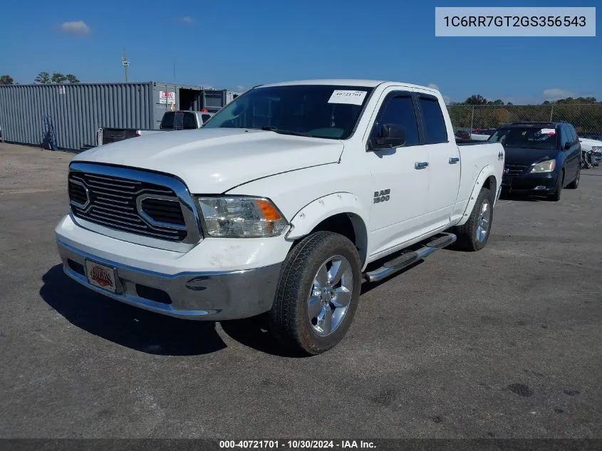 2016 Ram 1500 Big Horn VIN: 1C6RR7GT2GS356543 Lot: 40721701