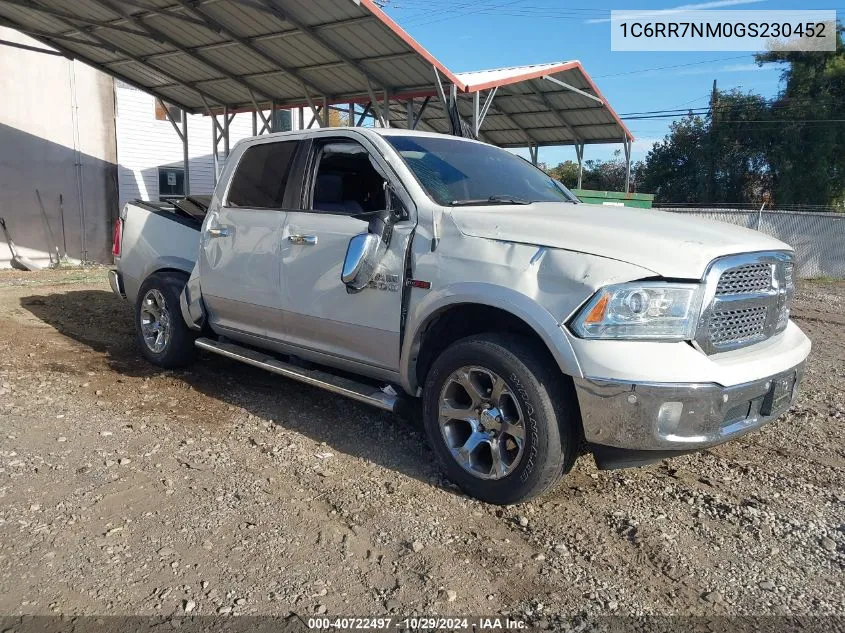 2016 Ram 1500 Laramie VIN: 1C6RR7NM0GS230452 Lot: 40722497