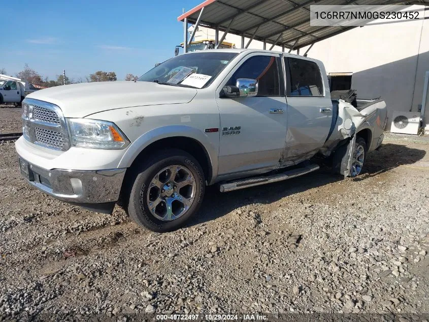 2016 Ram 1500 Laramie VIN: 1C6RR7NM0GS230452 Lot: 40722497