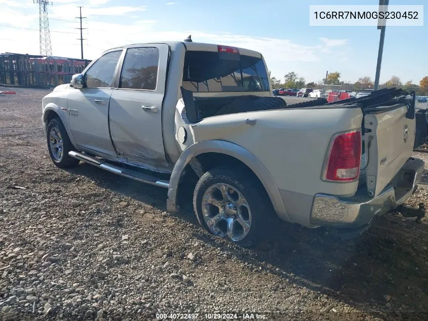 2016 Ram 1500 Laramie VIN: 1C6RR7NM0GS230452 Lot: 40722497