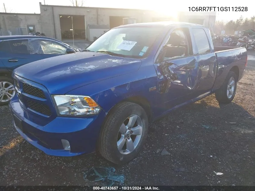 2016 Ram 1500 Express VIN: 1C6RR7FT1GS112528 Lot: 40743657