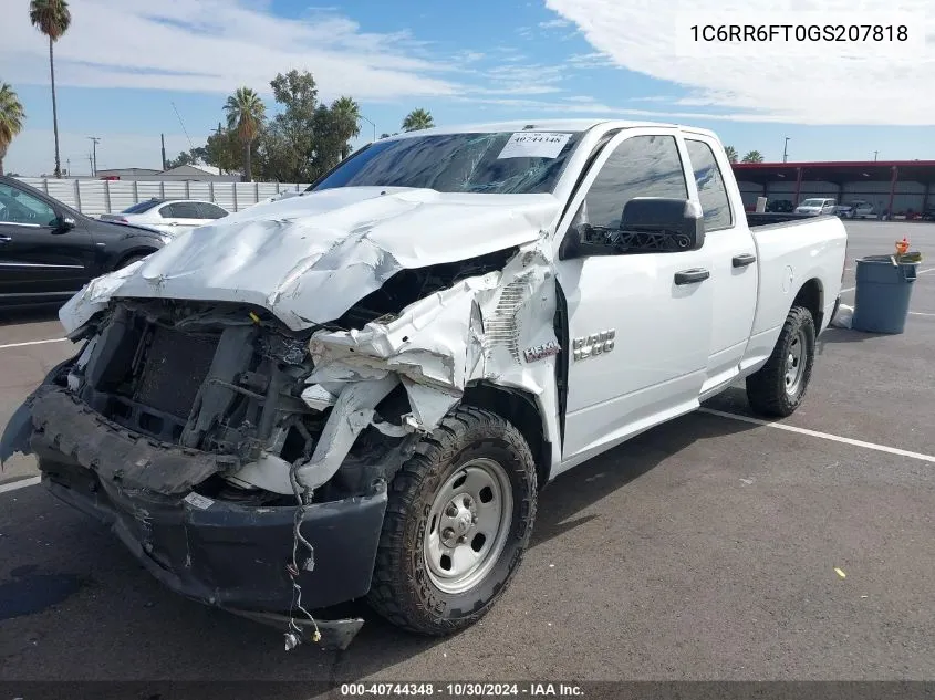 2016 Ram 1500 Tradesman VIN: 1C6RR6FT0GS207818 Lot: 40744348