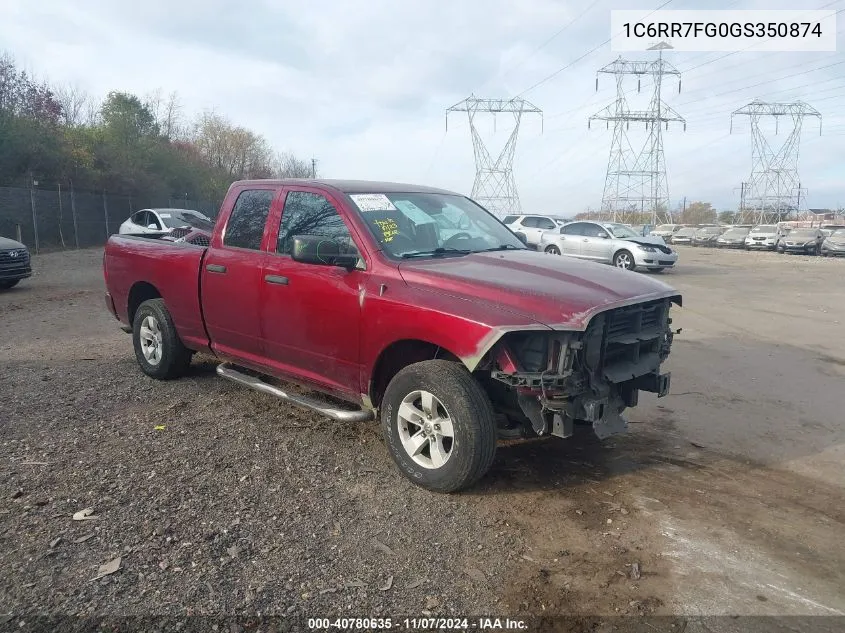 2016 Ram 1500 Express VIN: 1C6RR7FG0GS350874 Lot: 40780635