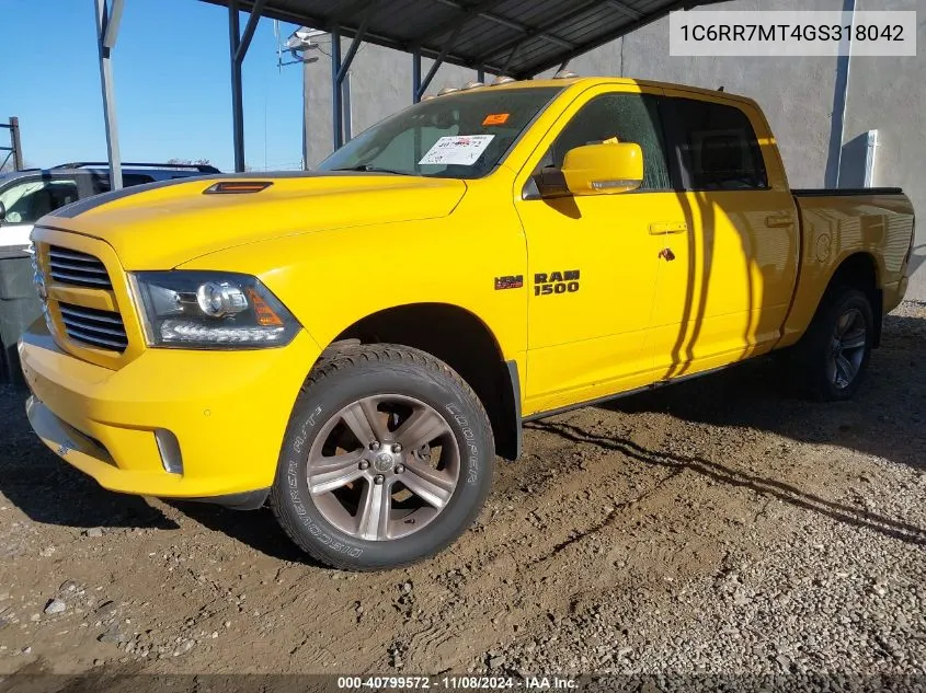 1C6RR7MT4GS318042 2016 Ram 1500 Sport