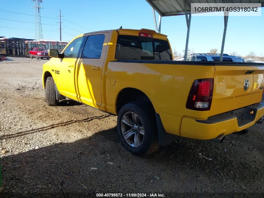 1C6RR7MT4GS318042 2016 Ram 1500 Sport