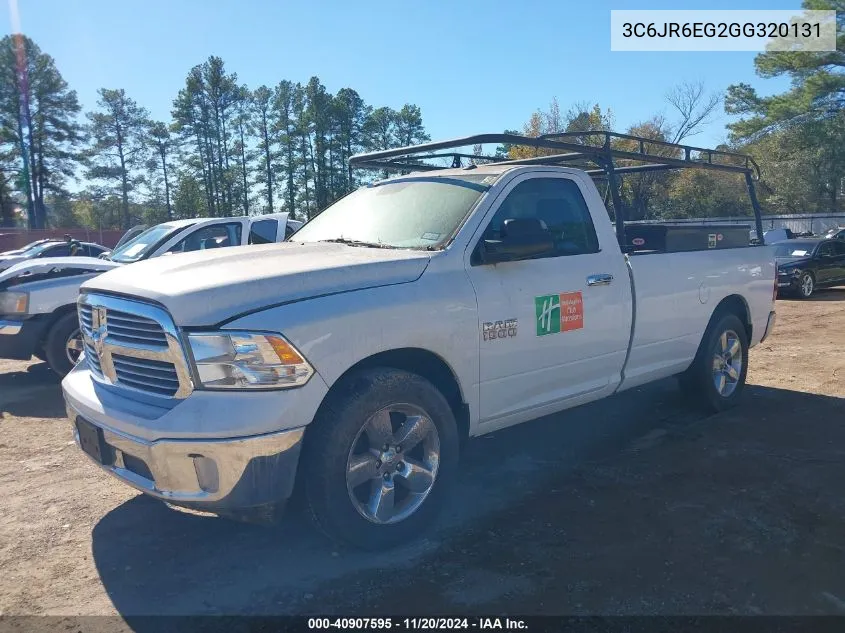 2016 Ram 1500 Lone Star VIN: 3C6JR6EG2GG320131 Lot: 40907595