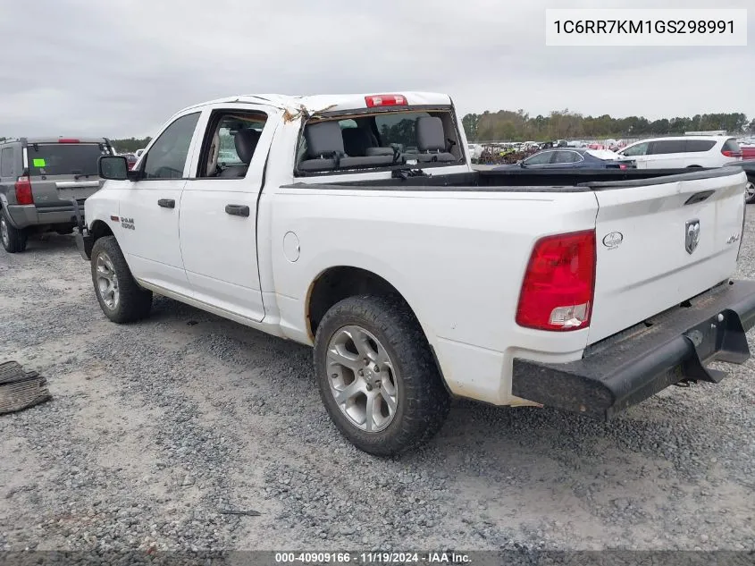 2016 Ram 1500 Tradesman VIN: 1C6RR7KM1GS298991 Lot: 40909166