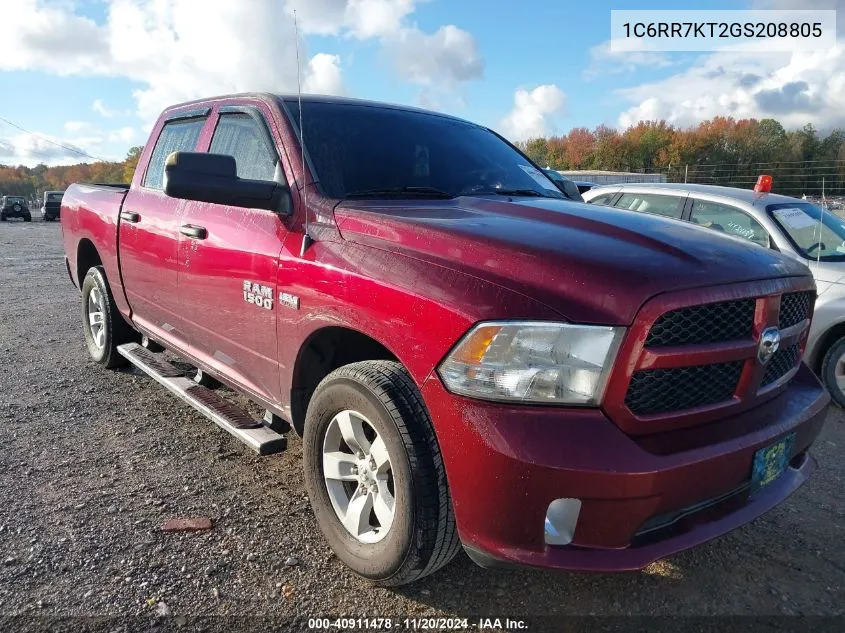 2016 Ram 1500 Express VIN: 1C6RR7KT2GS208805 Lot: 40911478