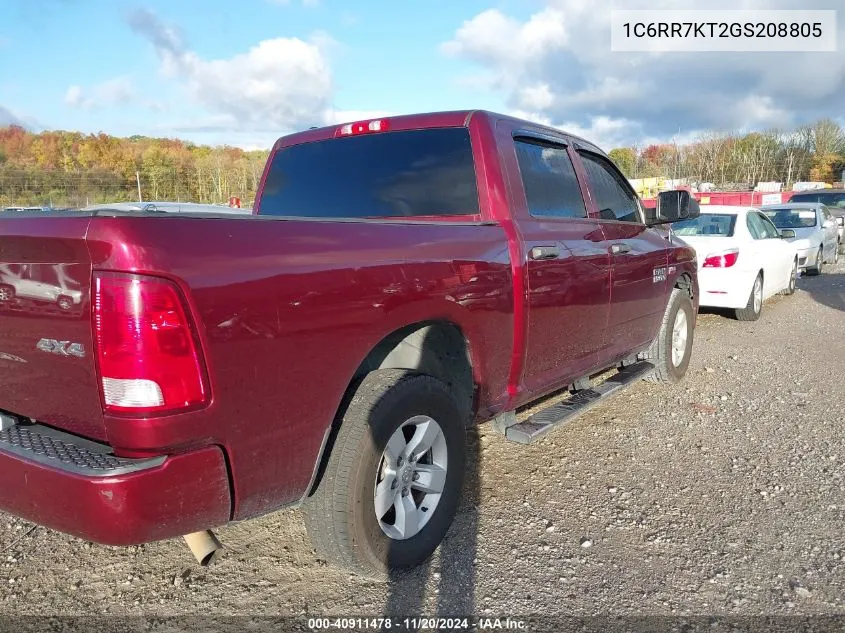 2016 Ram 1500 Express VIN: 1C6RR7KT2GS208805 Lot: 40911478