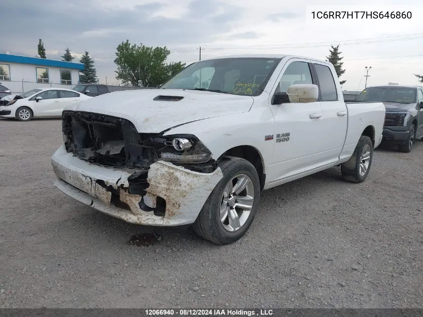 2017 Ram 1500 Sport VIN: 1C6RR7HT7HS646860 Lot: 12066940