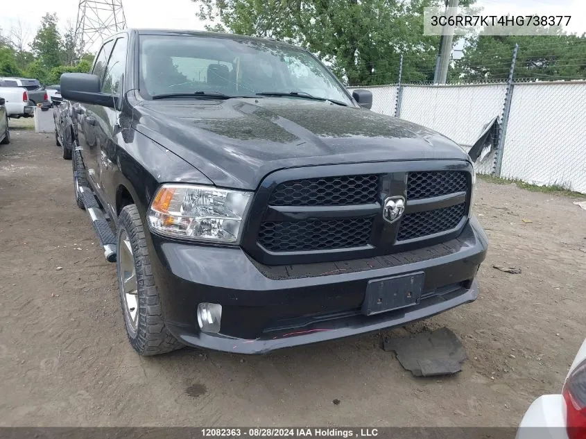 2017 Ram 1500 St VIN: 3C6RR7KT4HG738377 Lot: 12082363