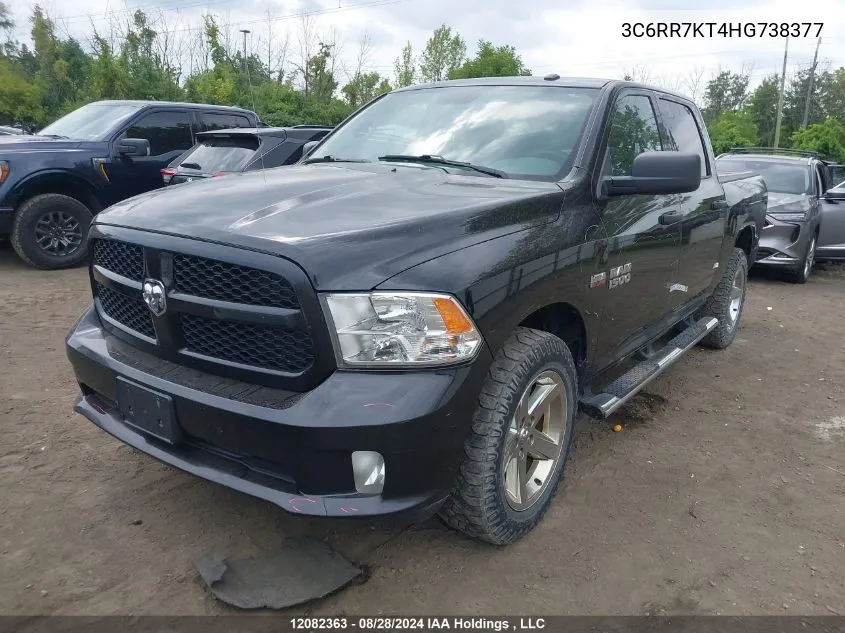 2017 Ram 1500 St VIN: 3C6RR7KT4HG738377 Lot: 12082363