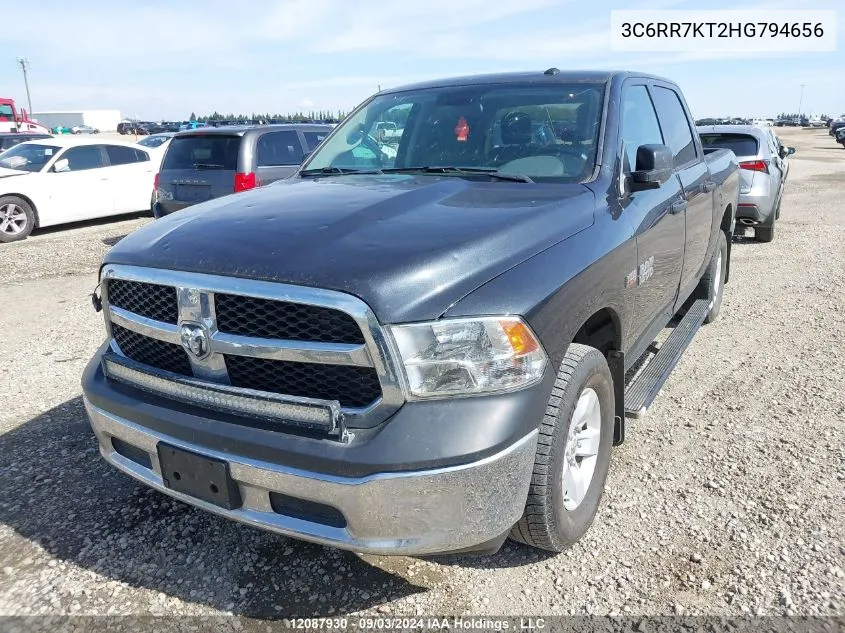 2017 Ram 1500 St VIN: 3C6RR7KT2HG794656 Lot: 12087930