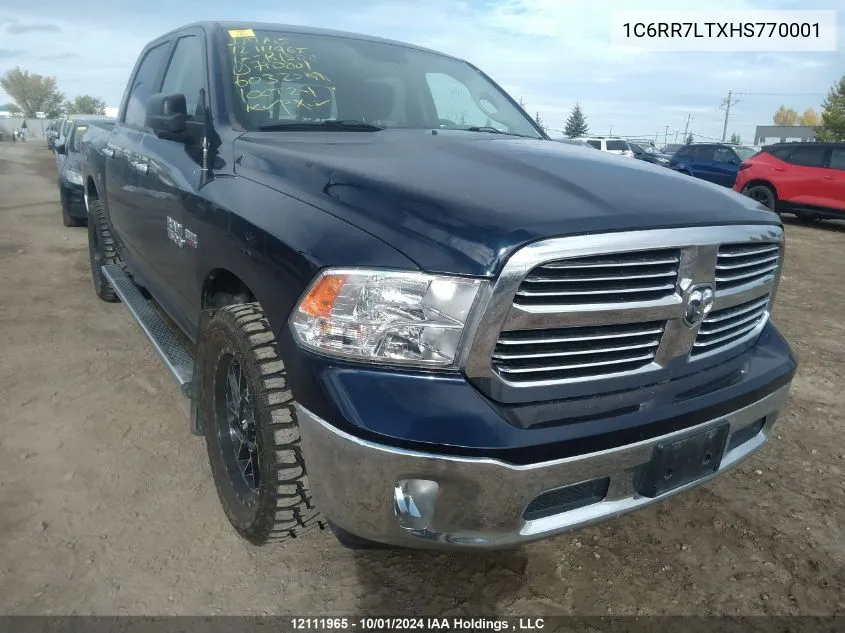 2017 Ram 1500 Slt VIN: 1C6RR7LTXHS770001 Lot: 12111965