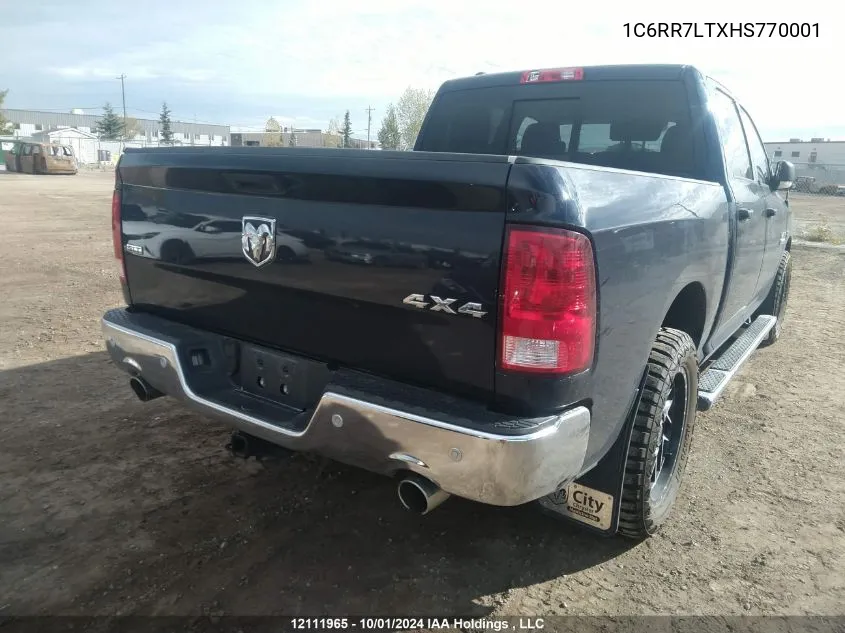 1C6RR7LTXHS770001 2017 Ram 1500 Slt