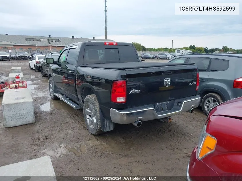 2017 Ram 1500 Slt VIN: 1C6RR7LT4HS592599 Lot: 12112662