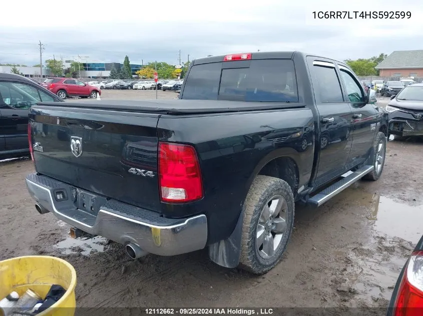 2017 Ram 1500 Slt VIN: 1C6RR7LT4HS592599 Lot: 12112662