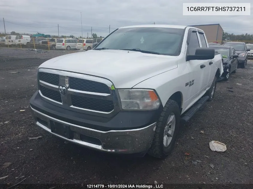 2017 Ram 1500 St VIN: 1C6RR7FT5HS737211 Lot: 12114779