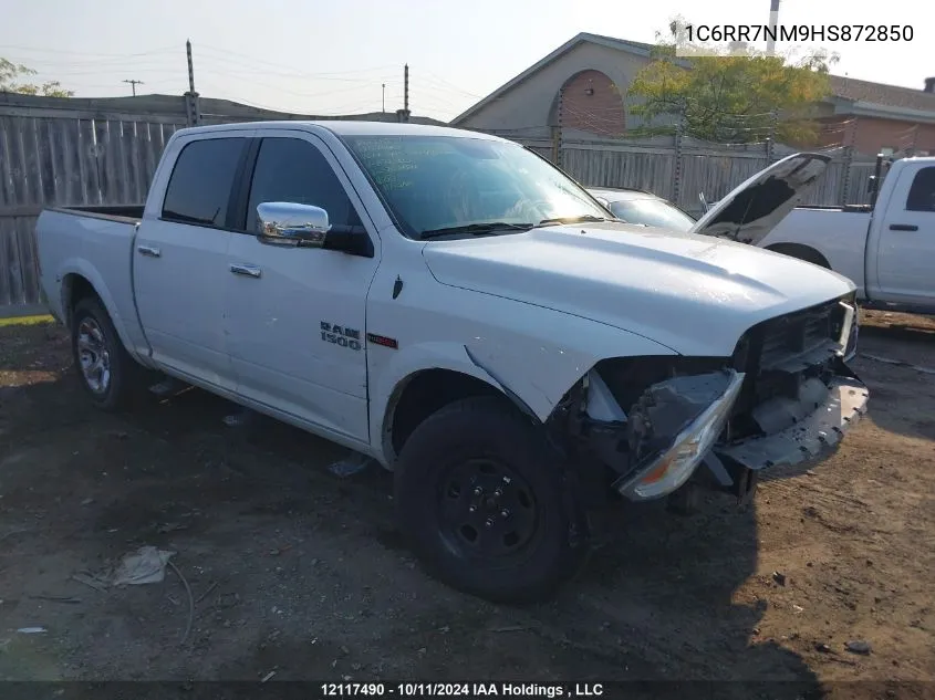 2017 Ram 1500 Laramie VIN: 1C6RR7NM9HS872850 Lot: 12117490