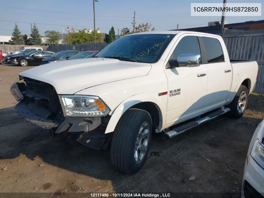 2017 Ram 1500 Laramie VIN: 1C6RR7NM9HS872850 Lot: 12117490