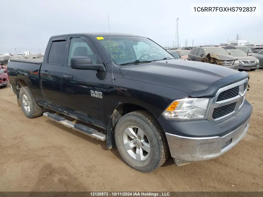 2017 Ram 1500 St VIN: 1C6RR7FGXHS792837 Lot: 12120572