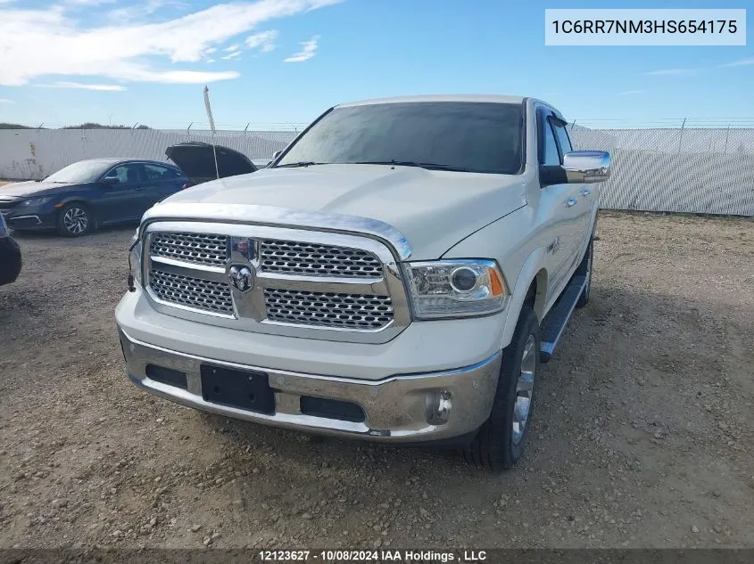 2017 Ram 1500 Laramie VIN: 1C6RR7NM3HS654175 Lot: 12123627